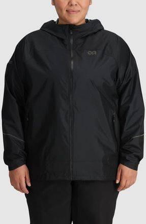 Outdoor Research Helium Rain Ultralight Jacket in Black at Nordstrom, Size 4X