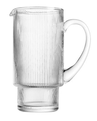 Godinger Ribbed Glass Pitcher