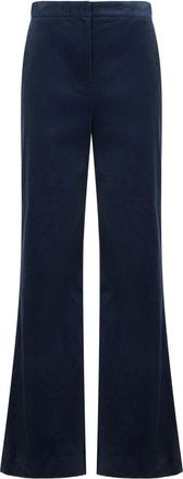 Veronica Beard Pantaloni a gamba larga in velluto a coste Holt - - Trousers - Donna - Blu - L