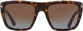 Tom Ford Alberto Brown Gradient Wrap Mens Sunglasses FT1077 52F 55