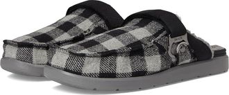 Sanuk Happy Hour Lite Buffalo Chill Mens Slip on Shoes Black/Grey : 11 D - Medium, Polyester