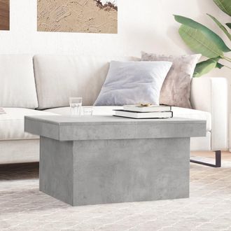 vidaXL Vidaxl - Mesa De Centro Madera De Ingenier&iacute;a Gris Hormig&oacute;n 100x55x40 Cm