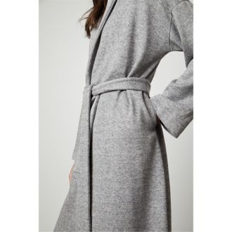 Velvet Womens by and Relaxed Fit Shawl Collar Cardigan in Heather - Grey - Size 8 UK