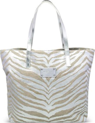 Michael Kors Borsa tote con stampa zebrata - Toni neutri