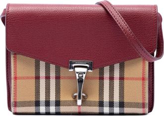 Burberry Pre-owned Burberry Small Leather and House Check Canvas Derby Macken Crossbody Ladies A8HK4GZHNGZDUVZR
