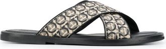 Ferragamo Ferragamo Gancini Printed Pool Slides