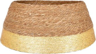 MiCa Decorations Falda de &aacute;rbol de navidad oro h26xb58xl58cm