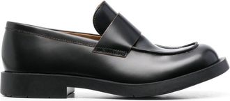 Camperlab square-toe leather loafers - unisex - Leather - 42 - Black