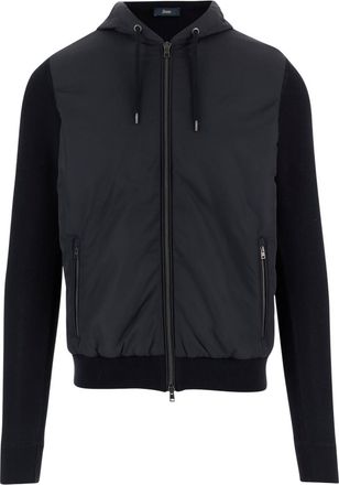 Herno Blue Zip Up Hood Jacket