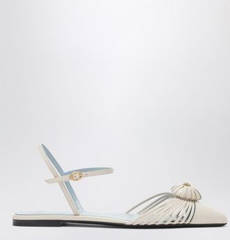 Valentino Garavani Coeur Royal sandals in ivory