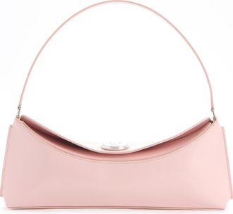 Jacquemus The Ovalo Glazed Leather Shoulder Bag in Pale Pink 405 at Nordstrom