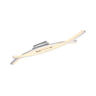 Lindby L&aacute;mpara de techo LED de Metal Plateado