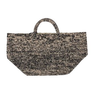 Ibeliv Handbags, female, Multicolor, Size: ONE SIZE Medium Vanilla Rafia Tote Bag