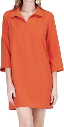 Jade Yoga Bell Sleeve Dress In Spice