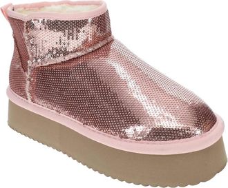 Corkys Footwear Womens Room Service Boots In Blush Sequins