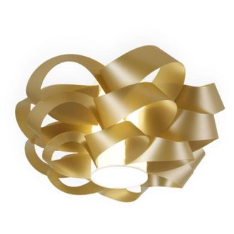 Linea Zero Linea Zero - Plafoniera Moderna 1 Luce Cloud D60 In Polilux Oro Made In Italy