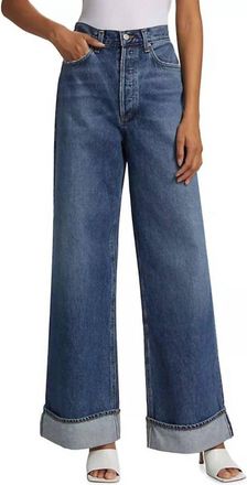 A Gold E Dame High Rise Wide Leg Jeans In Control