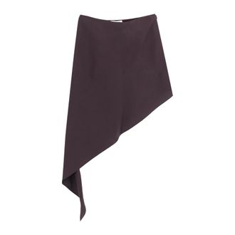 Alaia Short Skirts, female, Purple, Size: 2XS Poplin Pointed Skirt