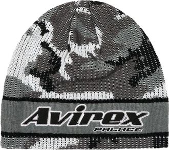 Palace x Avirex Nein Cuff muts met logoprint - Grijs