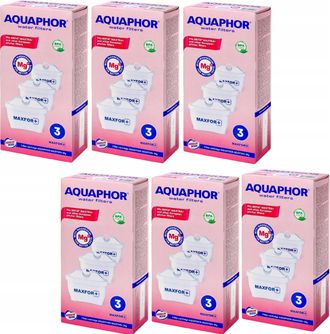 OEM Cartuchos De Filtro Aquaphor Maxfor+ Mg, 18 Unidades