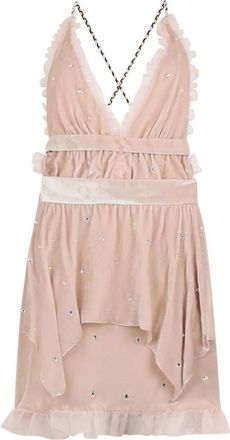 Philosophy di Lorenzo Serafini Zomerse Midi Jurk - Dames - Feestkleedjes - Roze - S - Kleedjes