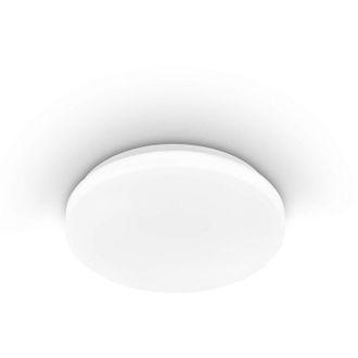 Eglo Plafoniera a Led POGLIOLA, diametro 26 cm, lampada da parete, in acciaio e plastica bianca, lampada da soggiorno, lampada da cucina, lampada da