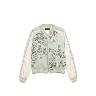 Amiri Floral-embroidered Bomber Jacket
