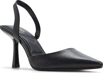 Aldo Brusanti Pointed Toe Slingback Pump in Black at Nordstrom, Size 8.5