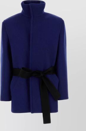 Saint Laurent tailored wool jacket belted waist