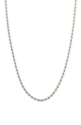 Serge DeNimes Silver Rope Necklace at Nordstrom
