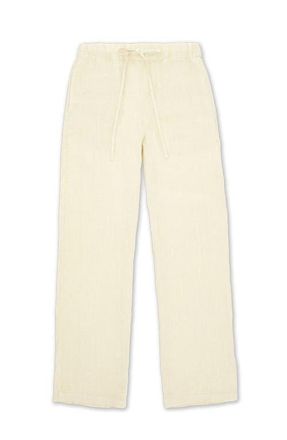 Fortela Jaleh Drawstring Linen Trousers in Milk at Nordstrom, Size 40 Eu