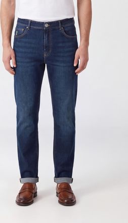 Brunello Cucinelli Jeans slim fit a vita media in denim di cotone