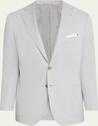 Kiton Mens Solid Cashmere Blazer