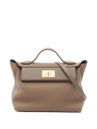 Herm&egrave;s 2021 29 24/24 handbag - women - Calf Leather - One Size - Neutrals