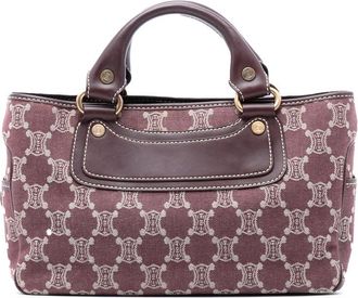 Celine Pre-owned Celine Macadam Denim Boogie Handbag Ladies CY 00/24