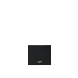 Tom Ford Leather Billfold Wallet - male - Tom Ford - Wallets & Cardholders - Black - ONE SIZE - Accessories