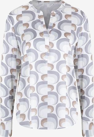 Herzen&rsquo;s Angelegenheit Bluse aus Seide mit 70er-Jahre-Geo-Print