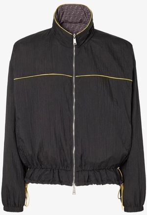 Fendi Training Jackets, male, Black, Size: XL E26 Jacket