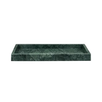 Mette Ditmer Marble Tablett, 16 x 31 cm, dark forest