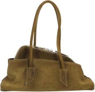 The Attico La Passeggiata Small Top Handle Bag - Dames - Handtassen - Groen - ONE Size - Leer - Tassen