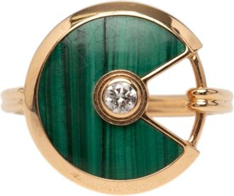 Cartier Gold Green Yellow Gold (18K) Band Ring (Pre-Owned)