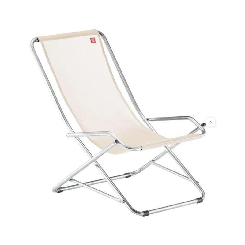Lettino Pieghevole Enrico Coveri Mare In Alluminio E Textilene - Con Tetto Parasole Regolabile, Schienale Reclinabile, Perfetto Per Spiaggia, Piscina E Giardino