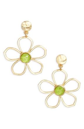 Karine Sultan Flower Drop Earrings in Gold at Nordstrom