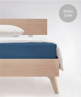 Fleuresse Spannbettlaken »Colours in Gr. 90x200, 140x200 oder 180x200 cm« Mako Satin, für Matratzen bis 23 cm Höhe, Bettlaken, Spannbetttuch