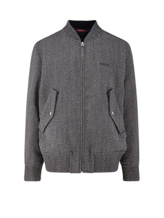 Gucci Reversible Wool And Nylon Jacket-Uomo