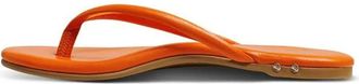 beek Womens Sunbeam Leather Flip Flop Sandals In Flame