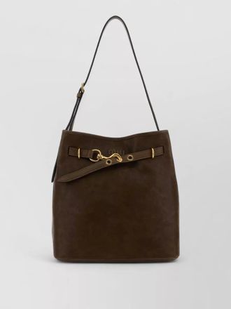 Miu Miu nappa leather aventure bucket shoulder bag