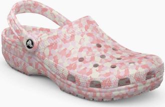 Crocs Womens Classic Confetti Womens Clogs - Pink - Size: 6