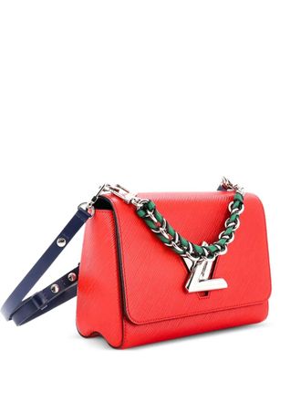Louis Vuitton Braided Handle Twist Bag Epi Leather MM crossbody bag - Rosso