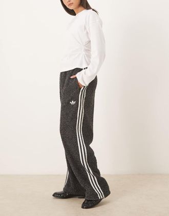 adidas Originals Firebird - Pantaloni sportivi boucl&eacute; neri-Nero